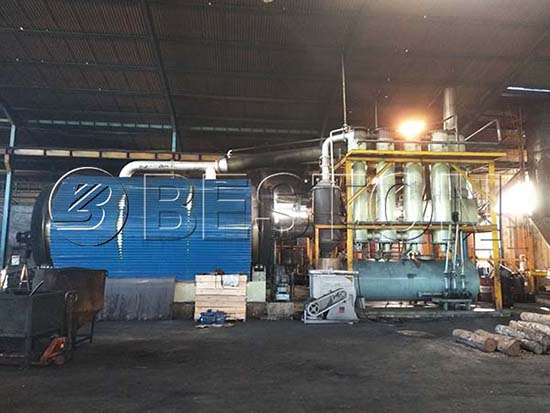 Waste Tyre Pyrolysis Plant In Indonesia