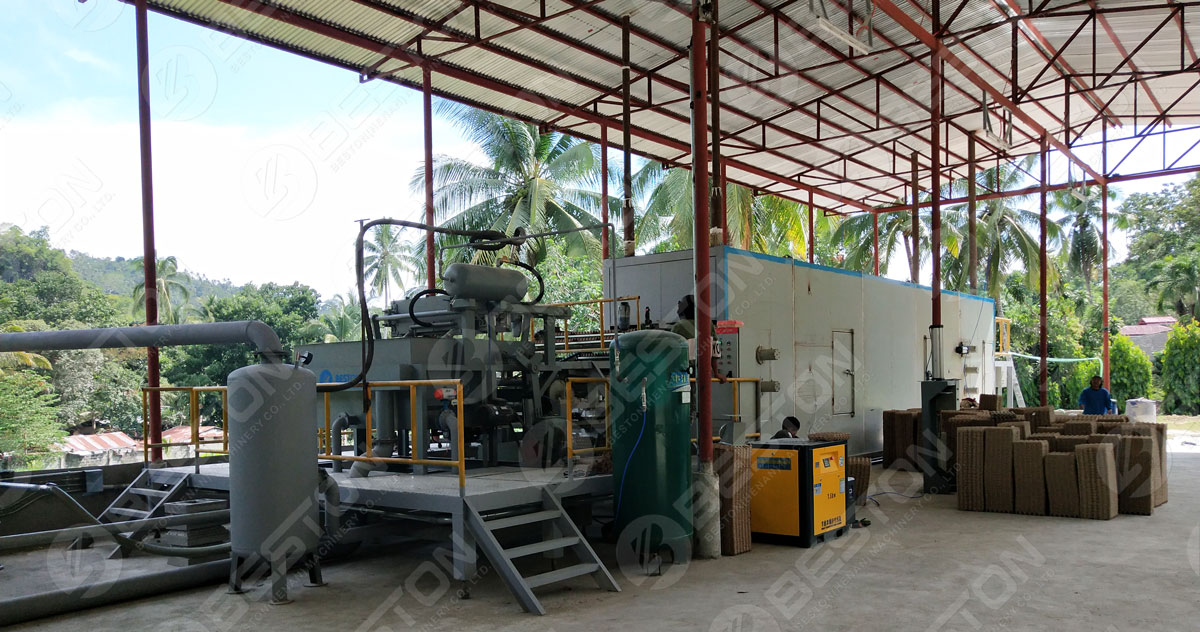 Beston Egg Tray Making Machine with Metal Dryer in the Philippines