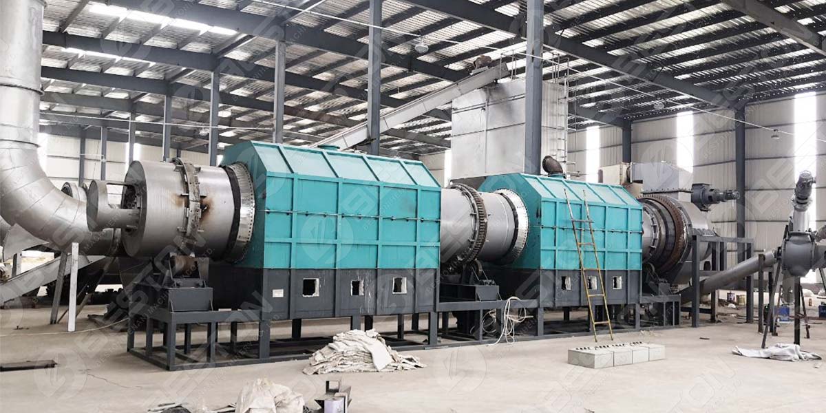 BST-10 Wood Chips Biomass Pyrolysis Plant In China
